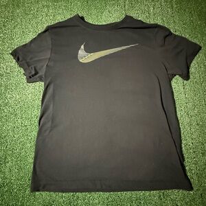 Nike Black Tee with Yellow Accents